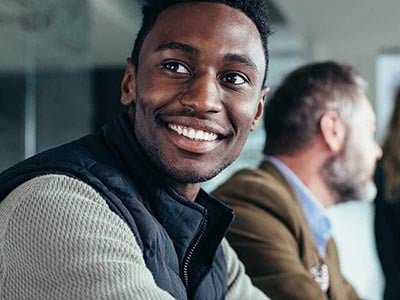 security and global studies student smiling