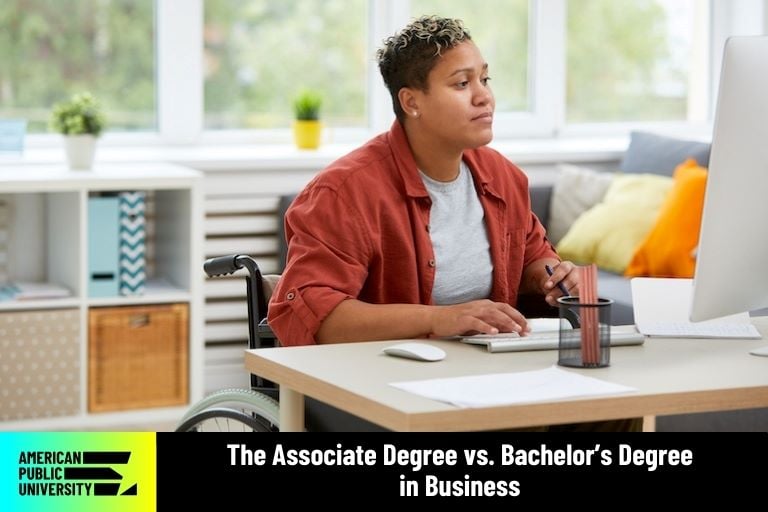 associate vs. bachelor degree in business