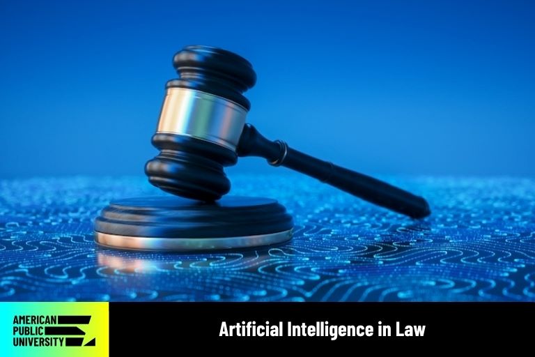 Barney-AI-in-Law AI in law depicted by gavel