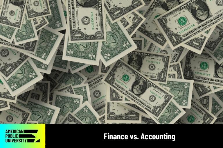 finance-versus-accounting pile of one dollar bills