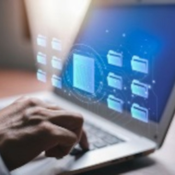 Computer with healthcare files