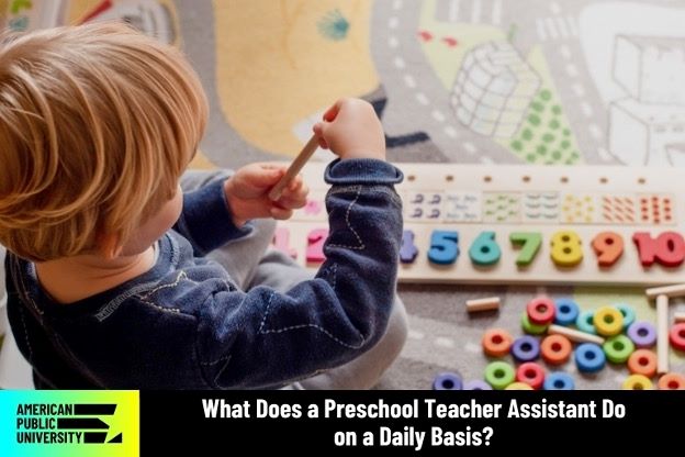 preschool-assistant-do preschool student playing with puzzle