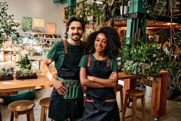 entrepreneurs in plant nursery