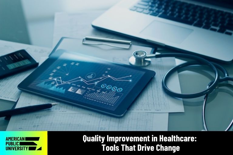 quality-improvement-in-healthcare quality improvement data on tablet