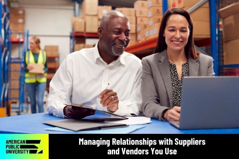 managing relationships with suppliers and vendors