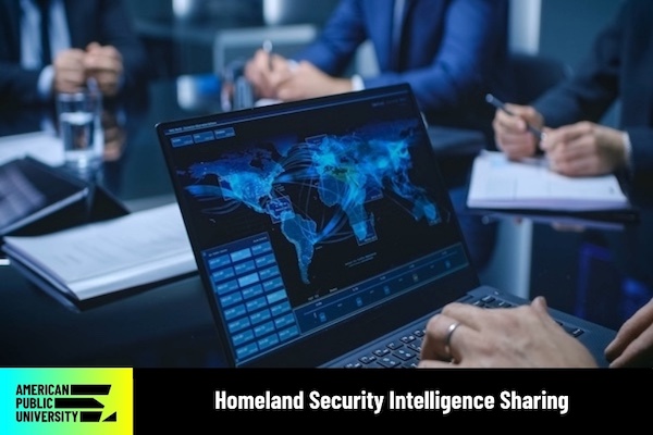 homeland security intelligence on laptop screen
