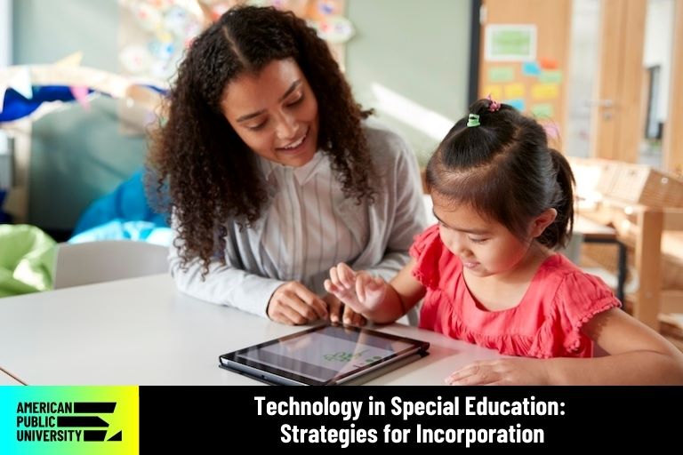 technology being used on tablet by teacher and student
