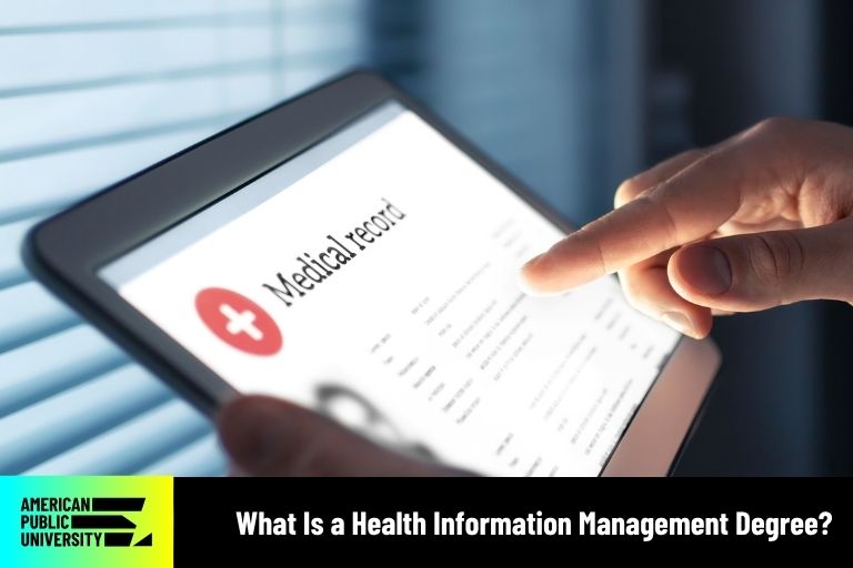 what-is-a-health-information-management-degree information technology application on tablet
