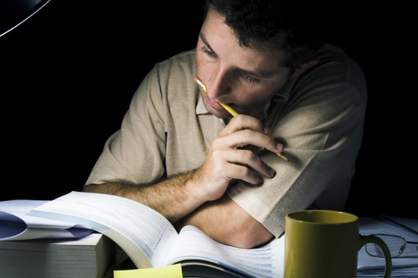 Person studying