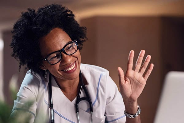 Nurse Waving