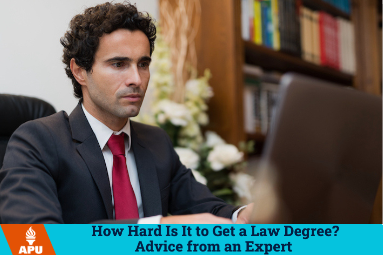 how hard is it to get a law degree