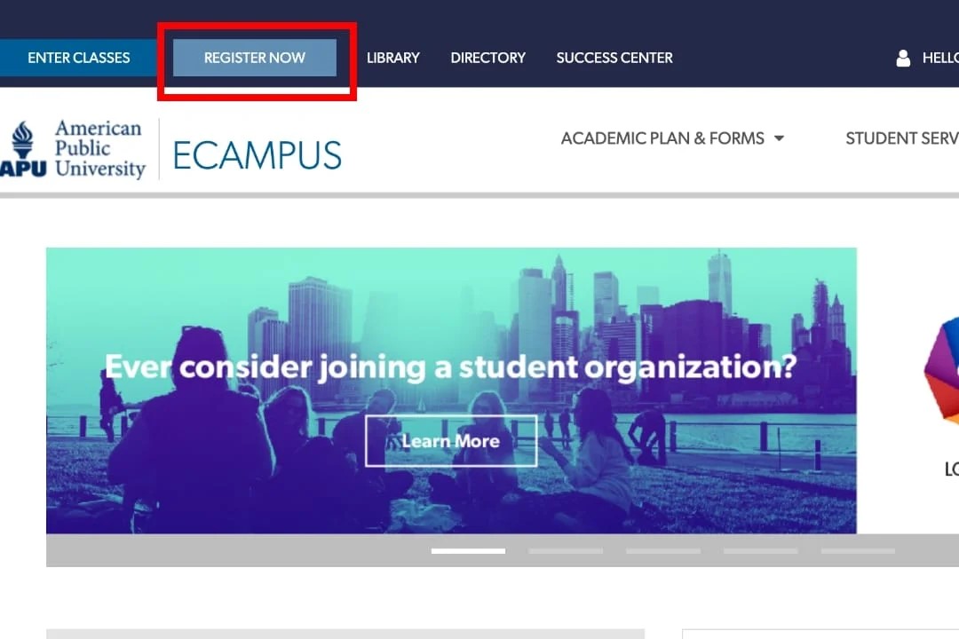 registration website